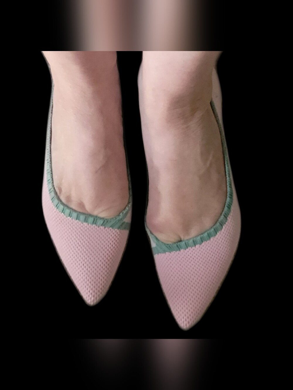 Vionic Dahlia Knit Ballet Flats Sz 7 Pink/Green NWB
